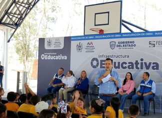 Inaugura Marco Bonilla domo escolar en la primaria Veteranos de la Revolución