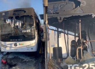 Incendio consume camión del Bowí en la Universidad