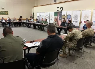 Mantienen reunión de seguridad en la frontera México-EU