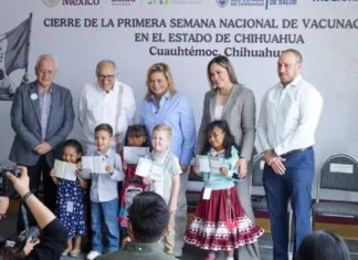 Viaja secretario de salud federal a Cuauhtémoc por repunte de sarampión