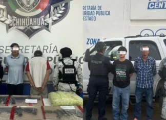Detienen a 4 por portación de arma de fuego y desobediencia en Juárez
