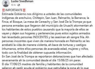 indígenas de Uruachi denuncian violencia y abandono