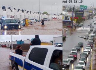 Hoy, 17 inundaciones y 4 derrumbes tras fuertes lluvias en Chihuahua