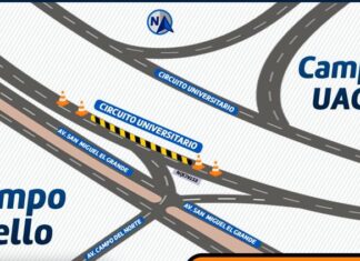 Reducirán carril en Circuito Universitario por obras de Trayecto Seguro Vial