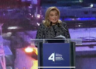 Maru Campos respalda a Marco Bonilla en su Cuarto Informe