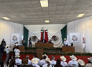 Chihuahua conmemora en Cuchillo Parado el 115 aniversario de la Revolución Mexicana