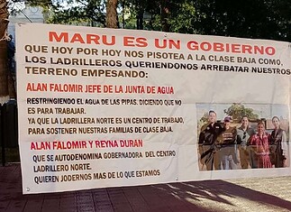 Vecinos de Ladrilleras Norte protestan frente a Palacio por falta de agua