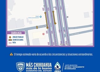 Reparará JMAS Chihuahua daño de contratista de CFE a línea de drenaje en periférico De la Juventud