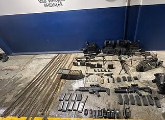 Aseguran arsenal tras operativo en Guachochi