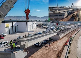 Inicia montaje de trabes en puente de Vialidad Los Nogales e Industrias