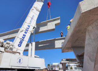 Avanza construcción de puente en Industrias y Nogales