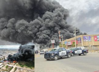 Investigan causa de mega incendio en recicladora