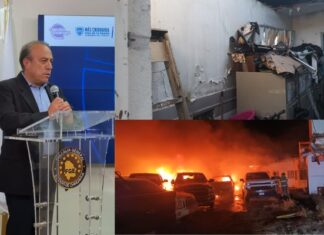 Incendio daña oficinas de Ministerio Público en Ojinaga