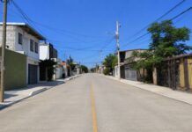 Pavimentan calles y construyen banquetas en El Porvenir