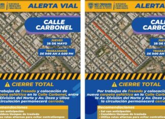 Atención: Cerrarán la calle Carbonel este jueves