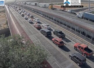 Revisa los tiempos de cruce este martes