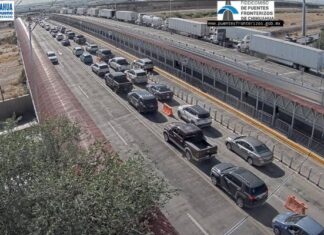 Así los tiempos en los cruces internacionales