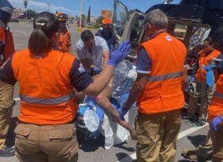 Coordina SSPE traslado aeromédico de paciente con quemaduras