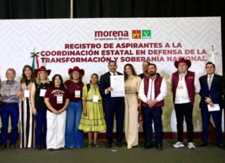 Pérez Cuéllar se registra en Morena rumbo a la gubernatura