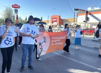 Cientos participan en marcha por la vida y la familia en Chihuahua