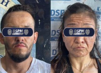 Arrestan a pareja por robo a construcción en Lomas del Santuario
