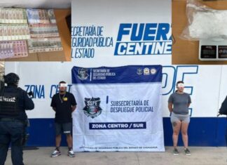 Arrestan a 2 con cristal en Praderas del Sur