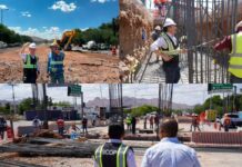 Supervisan avances del Paso Superior en avenida Palestina