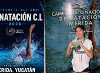 Parralense Fernanda Ávila logra subcampeonato nacional de natación en Mérida
