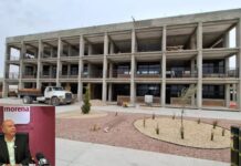Estrada celebra construcción del Cbtis 307 en Juárez