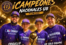 Juarenses conquistan Campeonato Nacional de Béisbol FEMEBE U8