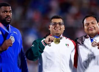 Chihuahuense Uziel Muñoz conquista el oro en lanzamiento de bala en Santo Domingo 2026