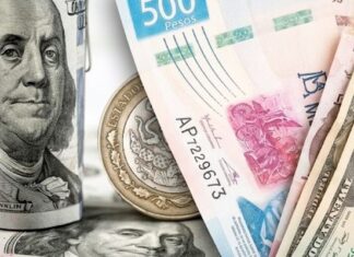 Peso mexicano resiste y dólar cae a $16.95 este viernes