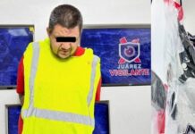Detienen a hombre con rifle de asalto en Ciudad Juárez