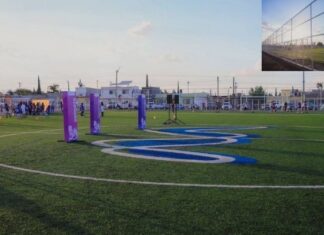 Entregan cancha “Rigo González” en la colonia Revolución