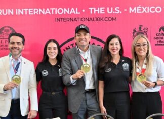 Participa en la carrera binacional entre Juárez y El Paso