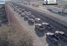 Moderadas filas en los Puentes a El Paso